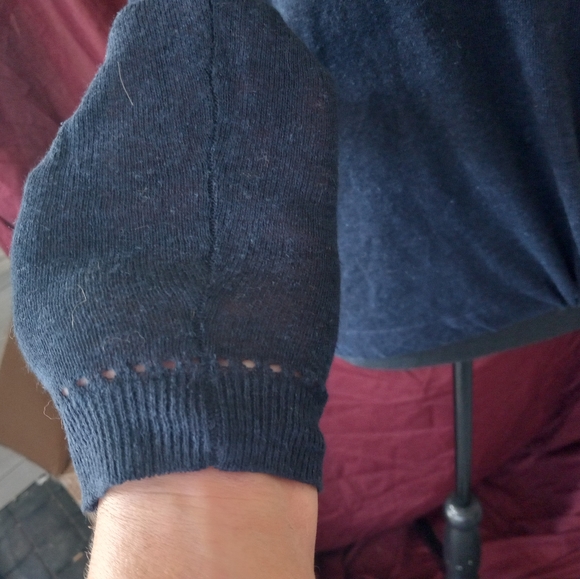 Cynthia Rowley blue size small sweater (everything must go! Moving sale) - Picture 4 of 6